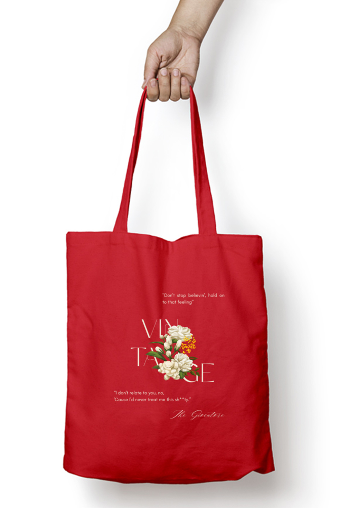 Vintage Canvas Tote Bag - Timeless Elegance in Premium Cotton Canvas