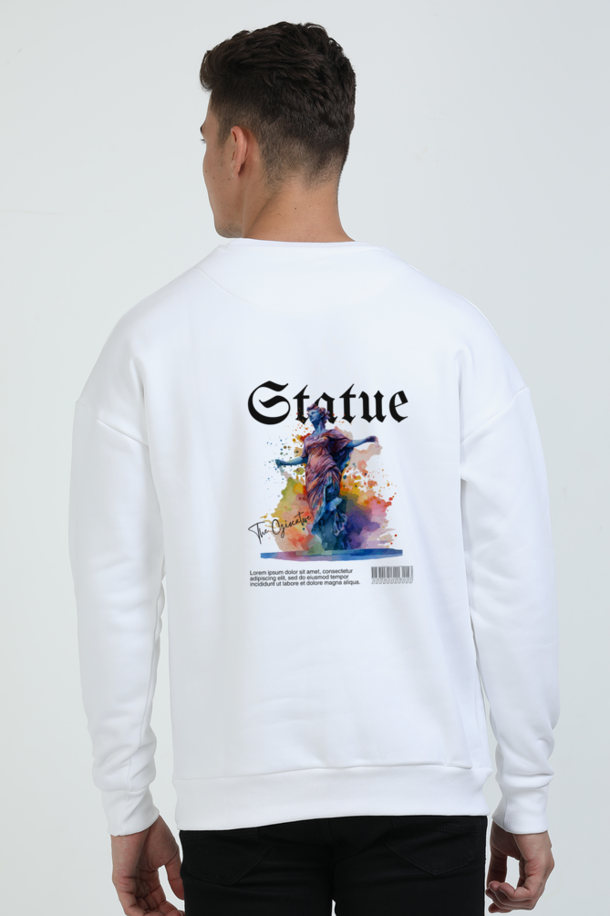 Statue Oversized Sweatshirt - Premium All-Over Print, Unisex Fit