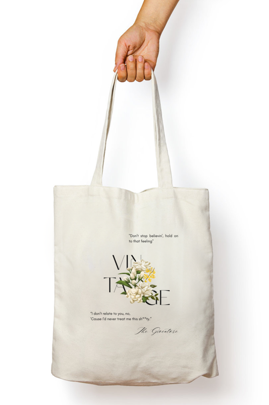 Vintage Canvas Tote Bag - Timeless Elegance in Premium Cotton Canvas