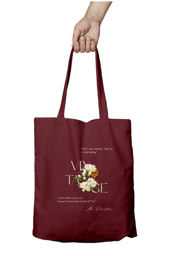 Vintage Canvas Tote Bag - Timeless Elegance in Premium Cotton Canvas