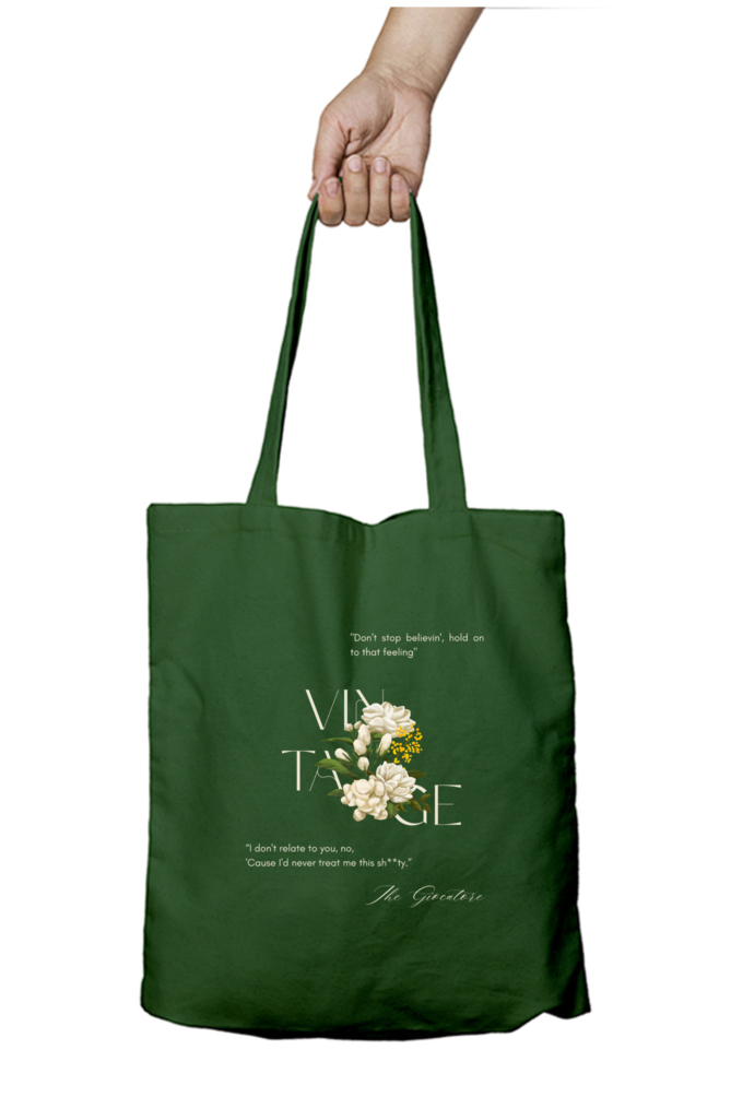 Vintage Canvas Tote Bag - Timeless Elegance in Premium Cotton Canvas